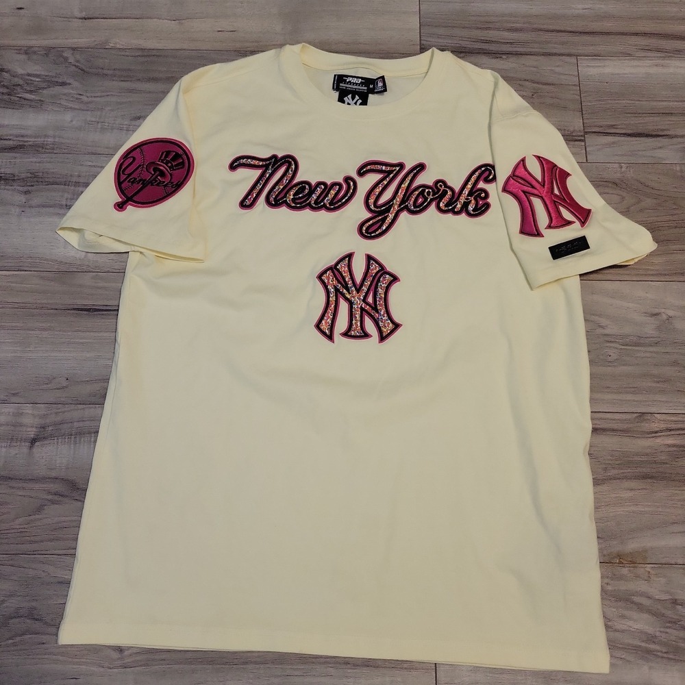 Pro Standard Exclusive New York Yankees MLB Confetti Shirt Mens M Embroidered
